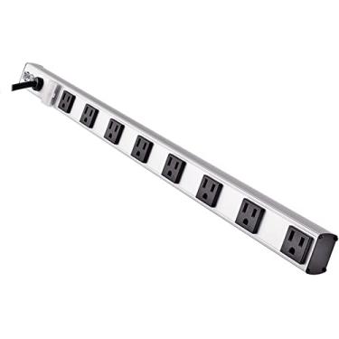 Imagem de Bateria reserva Tripp Lite UPS, 8 Saídas, Ângulo Reto, Black/Gray, 8 Outlet