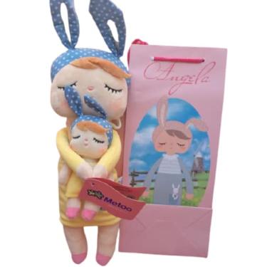 Imagem de Boneca Metoo Original Angela + Mini Com Sacola, IBMKIDS (Amarela)