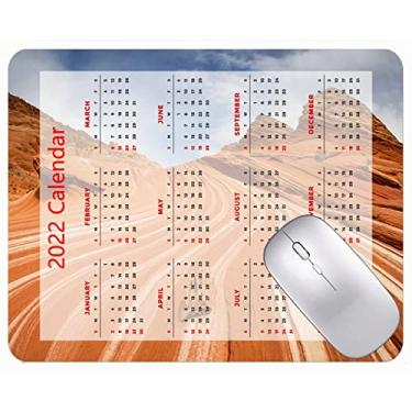 Imagem de Mouse pad colorido para calendário 2022 ano 2022 Coyote Buttes Canyon Cliffs Mouse pads