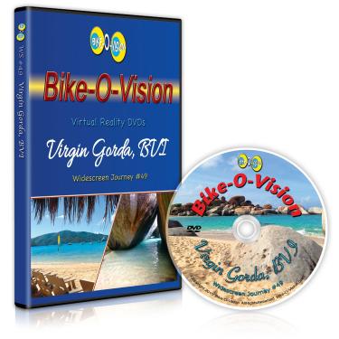 Imagem de Bike-O-Vision - Virtual Cycling Adventure - Virgin Gorda, British Virgin Islands - Perfect for Indoor Cycling and Treadmill Workouts - Cardio Fitness Scenery Video (Widescreen DVD #49)