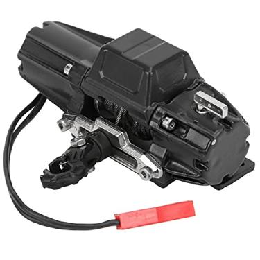 Imagem de Crazy Sales RC guincho de motor único, 1/10 RC guincho estável prático para proporção 1/10 carro RC para carro de controle remoto (preto)