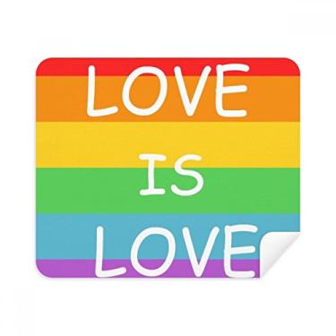 Imagem de Rainbow Gay Transgênero LGBT Pano de limpeza Limpador de tela 2 peças Tecido de camurça