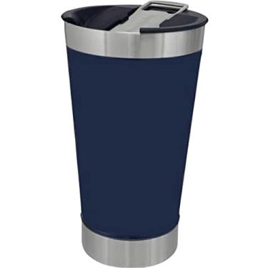 Imagem de Copo Térmico de Cerveja Com Tampa 473ml AZUL
