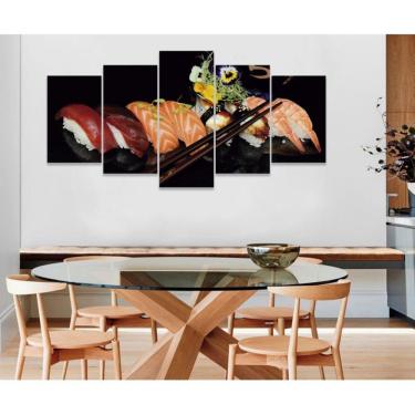 Imagem de Quadro Decorativo Sala Quarto Escritório Sushi Restaurante