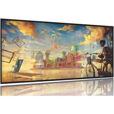 Imagem de Quadro decorativo Artístico - Paisagens - 130x60 Moldura Preta 2x2