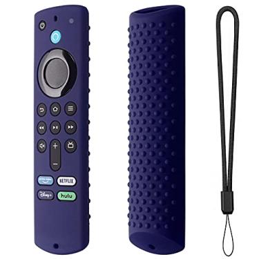 Imagem de Compatível com a tampa remota Fire-TV-Stick 4K Max/3rd Gen | Estojo de controle remoto de silicone macio com cordão | Capa protetora luminosa à prova de choque para -Stick 4k Max (10 cores)