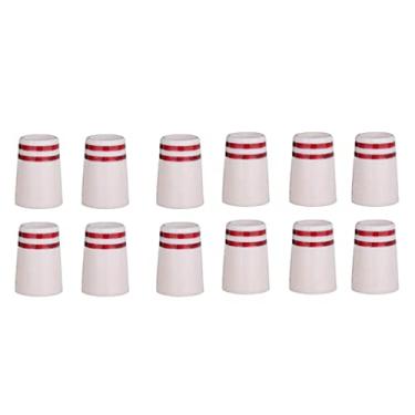 Imagem de Simhoa 12 pçs adaptador de ponta cônica de eixo de taco de golfe ponteira cônica de golfe ponteira cônica de golfe acessórios para eixo de ferro esportes ao ar livre, branco