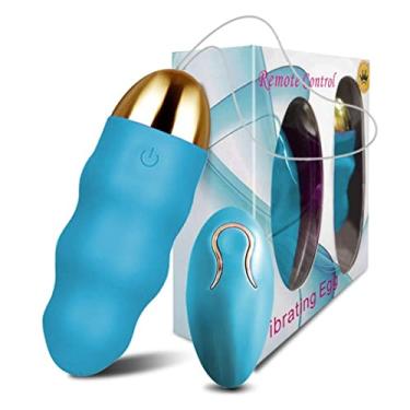 Imagem de Vibrador Ovo Sem fio Estimulador Ponto G Clitóris Feminino 12 Vibrações Para as Mulheres Usar Calcinha Controle Remoto Brinquedos Sexuais Para Adultos Zatla (Azul)