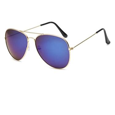 Imagem de Óculos de Sol Piloto de Aviação Mulheres Homens Design Vintage Tons Para Mulheres UV400 Azul Espelho Óculos de Sol Masculino Feminino Ponto,3,China