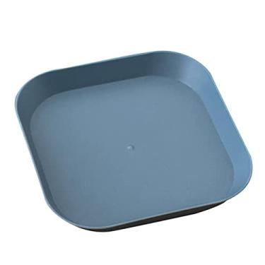 Imagem de Prato de lanche criativo Prato de frutas secas Prato de frutas secas Acessórios de cozinha para casa, Azul