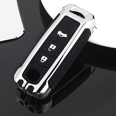 Imagem de CSHU Zinc Alloy Car Remote Car Key Case Cover Keychain Ring Key Bag, Fit For Mazda 2 3 6 Axela Atenza CX-5 CX5 CX-7 CX-9 2014 2015 2016,2
