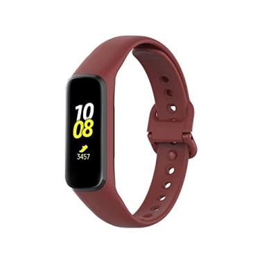 Imagem de Pulseira de Silicone marca 123smart compativel com Galaxy Fit2 SM-R220 Fit 2 R220