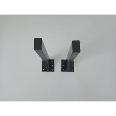 Imagem de Kit Suporte Mão Francesa 2 Peças Reforçado com 40 Cm para Bancada, Balcão e Pia na Cor Preta