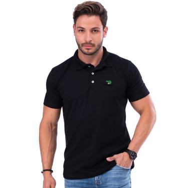 Imagem de Camisa Polo Masculina Alligathor by Oilec Sports - Preto