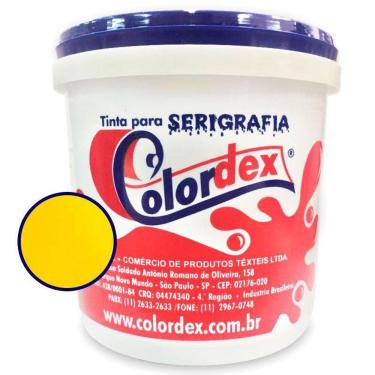 Imagem de Tinta para Serigrafia Colordex Hidrocolor Mix Amarelo Ouro (900ml)
