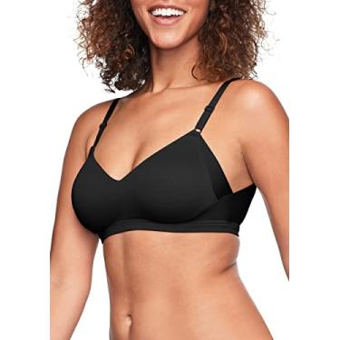 Imagem de Warner's Sutiã feminino sem efeitos colaterais nas axilas e costas confortável levanta sem fio Rn2231a, Preto, GG