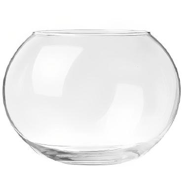Imagem de Vaso Aquario De Vidro Vaso Redondo 4,5 L