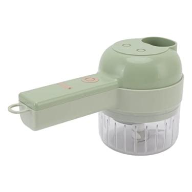 Imagem de HOHXFYP Cortador de Verduras El¨¦ctrico,4 en 1 0.2L Gran Capacidad Mini Picadora de Verduras El¨¦ctrica de Acero Inoxidable,Procesador de Alimentos Inal¨¢mbrico F¨¢cil de Limpiar
