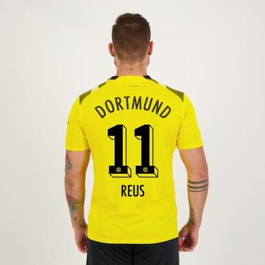 Imagem de Camisa Puma Borussia Dortmund Cup 2023 Com Patrocínio 11 Reus