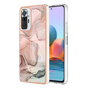 Imagem de Capas de proteção de mármore bonitas compatíveis com Xiaomi Redmi Note 10 Pro 10 Pro Max capas de silicone moldura de simplicidade proteção à prova de choque capa traseira (2, Redmi Note 10 Pro)