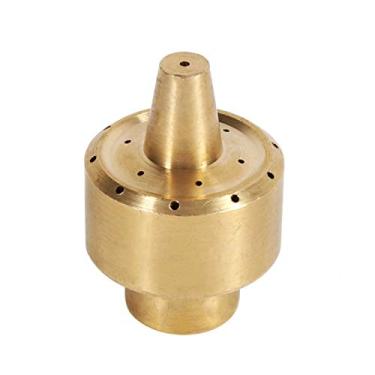 Imagem de Cabeça de bico de fonte, 1/4" / 1/2" / 3/4" Coluna de latão Jardim Lagoa Fonte de água Bico aspersor Cabeça de pulverização Decorações externas douradas (1/4")