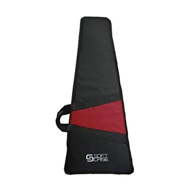 Imagem de Capa para Guitarra Infantil Start Soft Case Almofadada Vermelho - Proteção Leve e Resistente