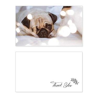 Imagem de Bulldog Pet Animal Lonely Imagem Cartão de agradecimento Aniversário Aniversário Recebimento Casamento Agradecimento