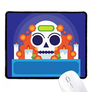 Imagem de Mousepad Mexico Candy Skeleton Day of Dead Tapete de borracha para jogos