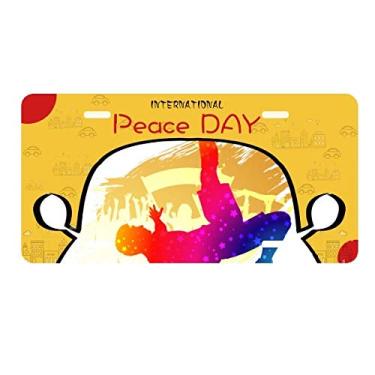 Imagem de DIYthinker Placa de carro Cheered Football Player Bicycle Kick, decoração de carro, dia da paz