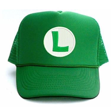 Imagem de Boné KP Super Mario Luigi Bros com logotipo bordado de malha
