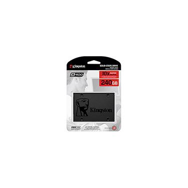 SSD Kingston A400 240GB - 500mb/s para Leitura e 350mb/s para Gravação - Sa400s37