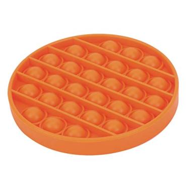 Imagem de Brinquedo sensorial de apertar para ensino em casa e escritório, bom para pessoas com TDAH ou autismoPop Push Bubble, Aliviadores de tensão de silicone Brinquedos autismo, Squeeze Bubble Pop para restaurar as emoções, Laranja e roxo (Laranja)