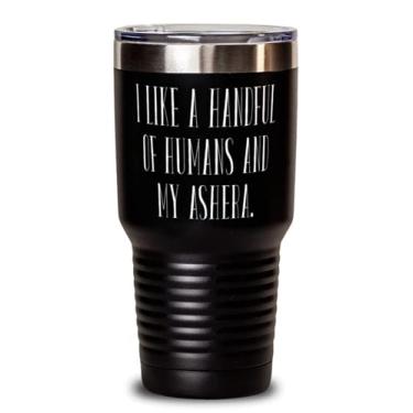 Imagem de Special Ashera Cat s, I Like a Handful of Humans and My Ashera, Perfect Birthday 850 g Tumbler s para amantes de gatos