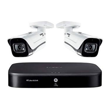 Imagem de Sistema de segurança Lorex 4KMPX82 MPX w / D841A81B 4K 1TB 8 Canal DVR e 2 4k 8MP LBV8721 Áudio Bala Câmeras