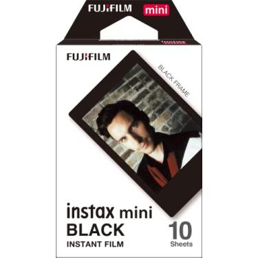 Imagem de Filme Instax Mini Black com 10 Fotos, Fujifilm