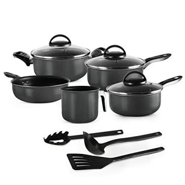 Imagem de Jogo de Panelas 08 Peças Preto Antiaderente