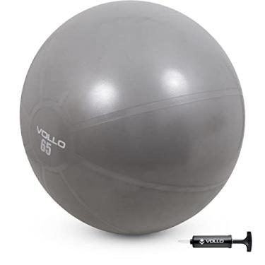 Imagem de Vollo Sports Gym Ball, Bola de Ginástica Unissex Adulto, Cinza (Grey), 65 cm