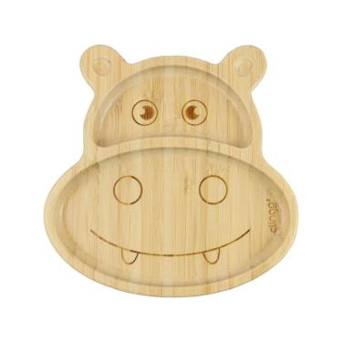Imagem de Prato Infantil Bambu C/ Divisória E C/ Ventosa Clingo