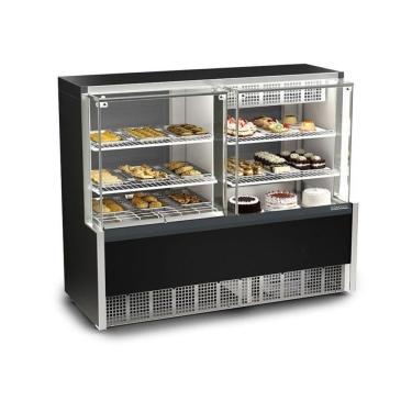 Imagem de Vitrine Expositora Quente e Fria 140 cm 220V Gelopar GQEA-140R PF