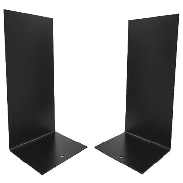 Imagem de Aparador Organizador de Livros, Bibliocanto,Kit c/ 3 Pares, Cavia, Metal, Preto