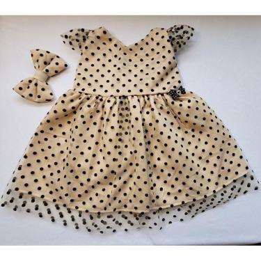 Imagem de Vestido infantil Poá Sharon