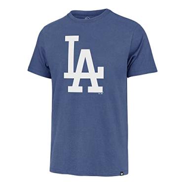 Imagem de Camiseta masculina MLB Imprint Match Team Color Primary Logo Word Mark, Cadete Los Angeles Dodgers Azul, Small
