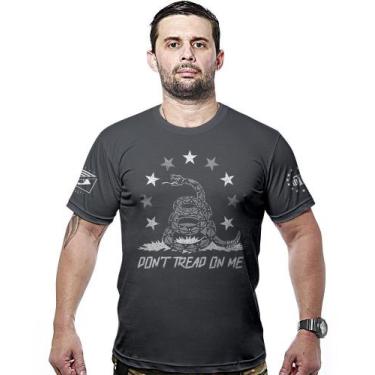 Imagem de Camiseta Militar Don't Tread On Me Snake Hurricane Line - Team Six