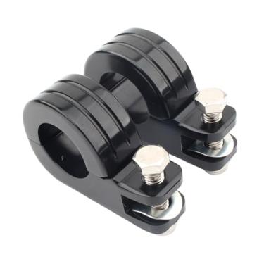 Imagem de FINMOKAL 1,5" 38mm Rodovia Crash Bar Mount Peg Braçadeiras para Harley 1-1/2" Proteção do Motor