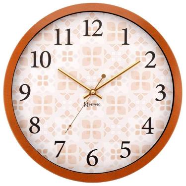 Imagem de Relógio De Parede Herweg Ref: 6739-341 Alumínio Laranja