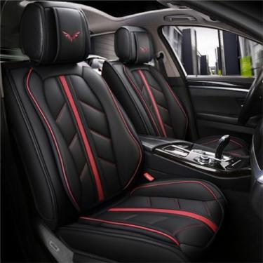 Imagem de DlonmCen Capas de assento de carro compatíveis com Acura Luxury e requintado protetor de assento de carro airbag almofada de carro compatível