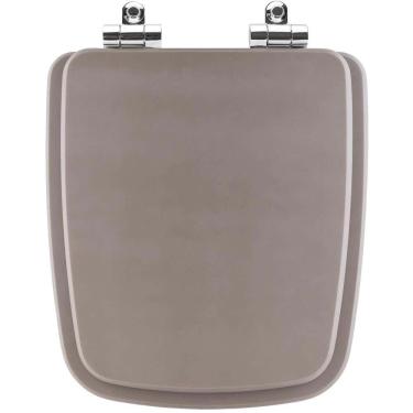 Imagem de Assento Sanitário Poliester Soft Close Boss Gris Cinza Fosco para vaso Incepa