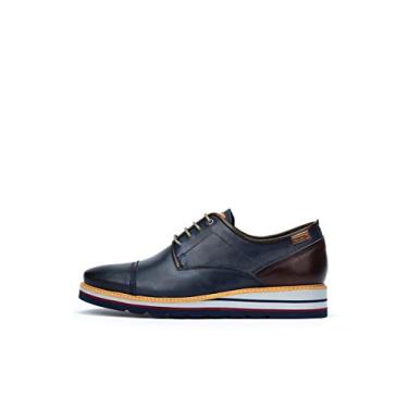 Imagem de PIKOLINOS Sapato Oxford masculino com cadarço, Azul, 6.5