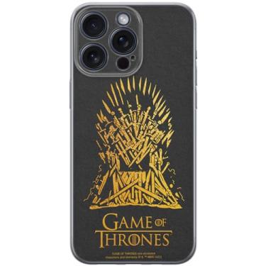 Imagem de ERT GROUP Capa de celular para iPhone 15 PRO MAX original e oficialmente licenciada Game of Thrones padrão 011 perfeitamente adaptada à forma do celular, capa feita de TPU