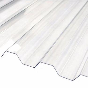 Imagem de Kit com 5 Telhas Policarbonato 244cm X 99cm Grega Transparente